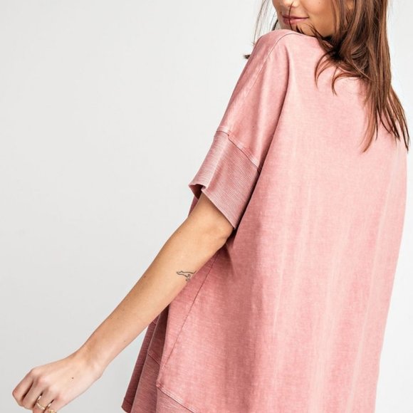 Mineral Wash Oversized Knit Top - Picture 5 of 5